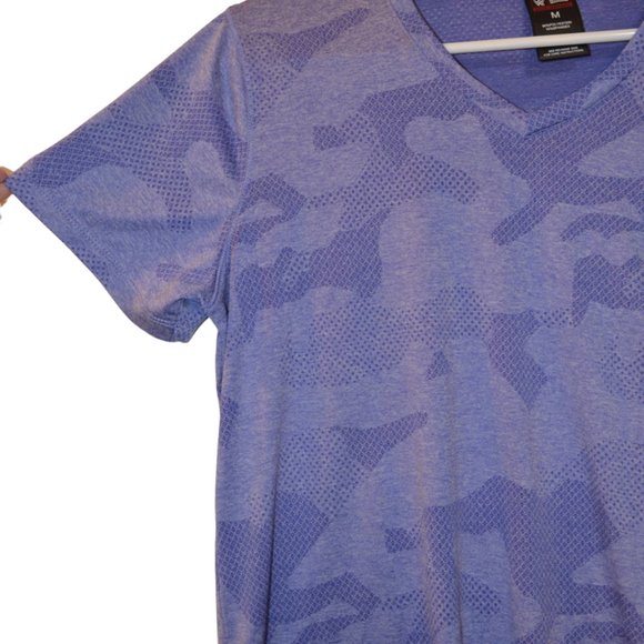 TAPOUT Athletic Purple Soft Silky Fabric V-neck Short Sleeves Women Tee M - Picture 5 of 6